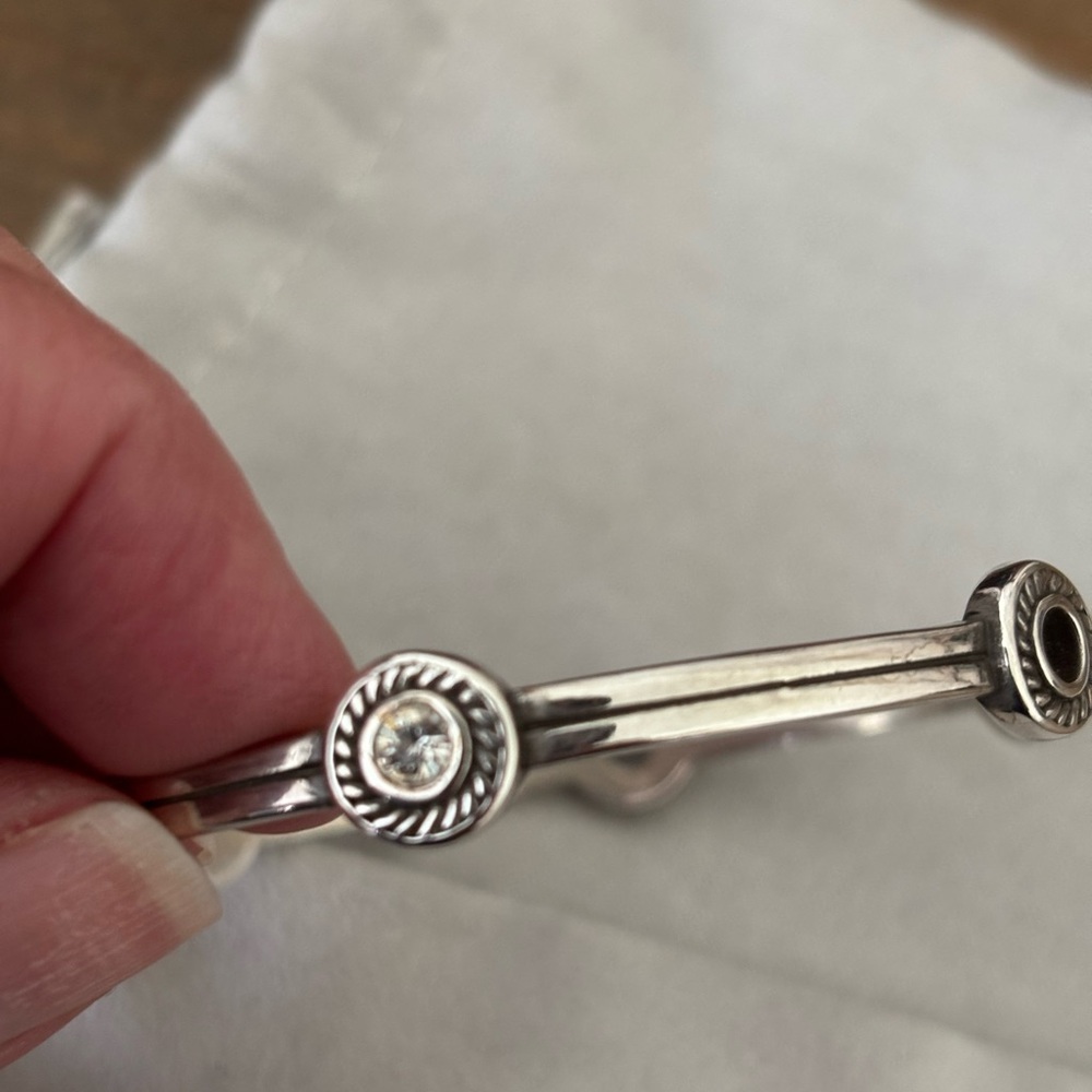 Brighton Silver Bracelet with Crystal Details